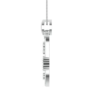 Melker Round Diamond Office Wear Pendant